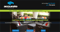 Desktop Screenshot of accuratebuilding.ca